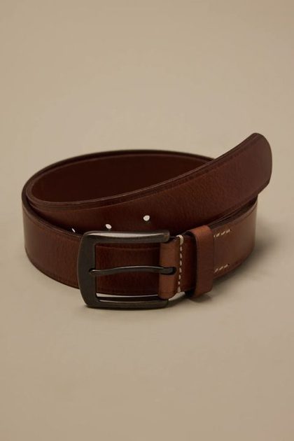 CLASSIC  LEATHER BELT, MEDIUM BROWN
