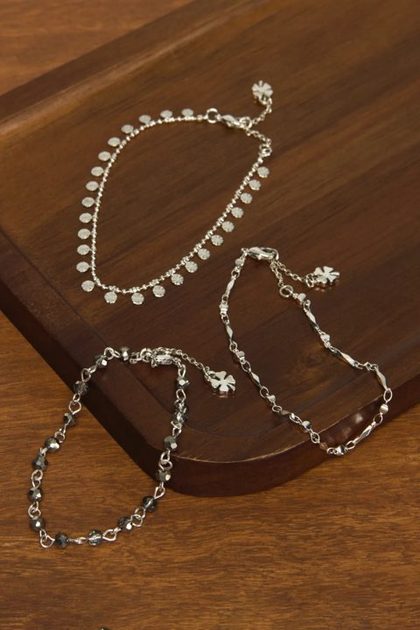 Ditsy Bracelet Set, ANTIQUE SILVER