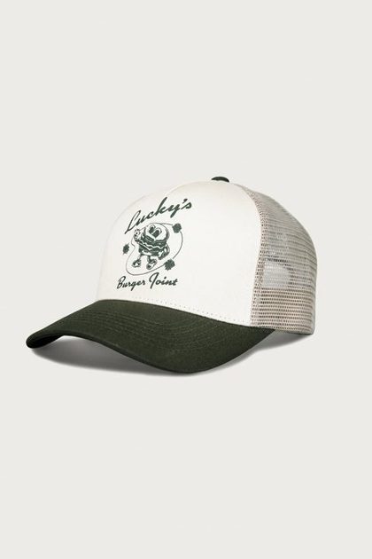 Luckys Burger Joint Trucker, LIGHT GREEN