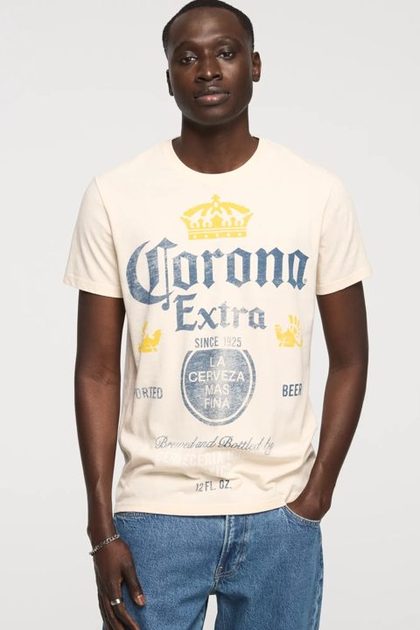 CORONA EXPLODED TEE, NEW BIRCH