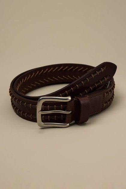 EMBOSSED BELT, BROWN