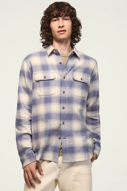 PLAID CLOUD SOFT FLANNEL SHIRT, BLUE PLAID