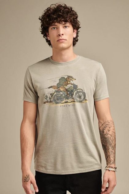 COYOTE BIKER TEE, SHADOW
