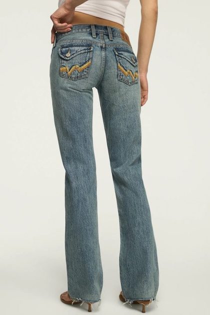 ULTRA LOW RISE LIL MAGGIE FLARE, BLOG IT WASH
