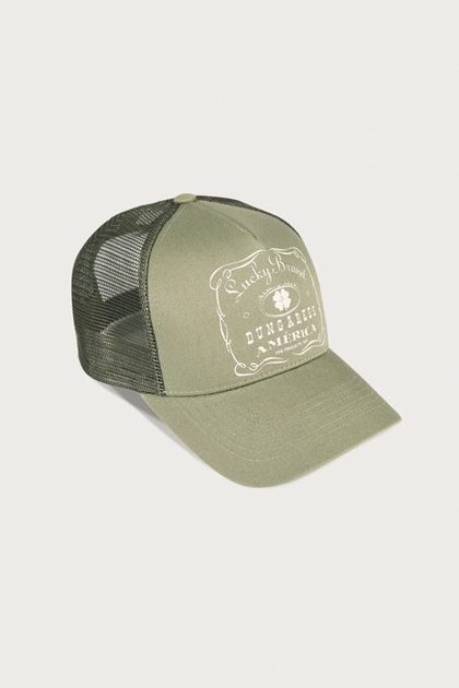 Vintage Lucky Brand Trucker Hat, BRIGHT GREEN