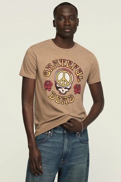 GRATEFUL DEAD PEACE TEE, OTTER