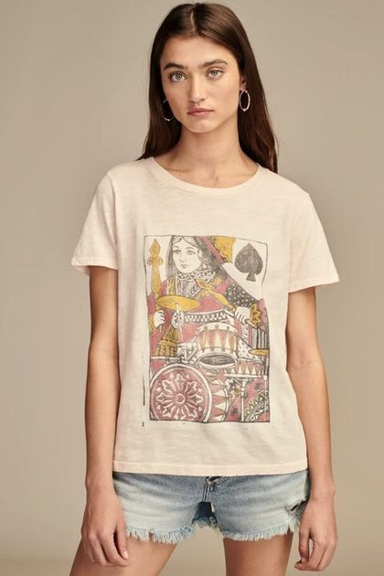 QUEEN OF SPADES CLASSIC CREW, SOFT PINK