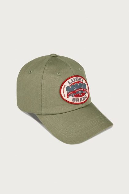 Oval Clover Patch Dad Hat, BRIGHT GREEN