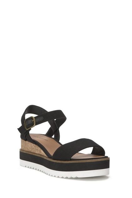 TEMAYA PLATFORM SANDAL, BLACK