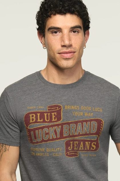 LUCKY JEANS TEE, RAVEN