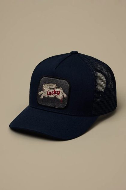 LUCKY RABBITS FOOT CAP, NAVY