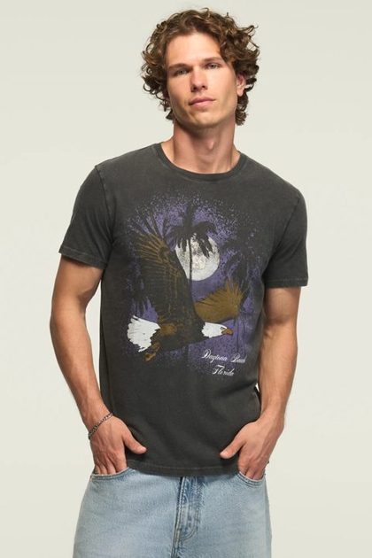 NIGHT EAGLE TEE, JET BLACK