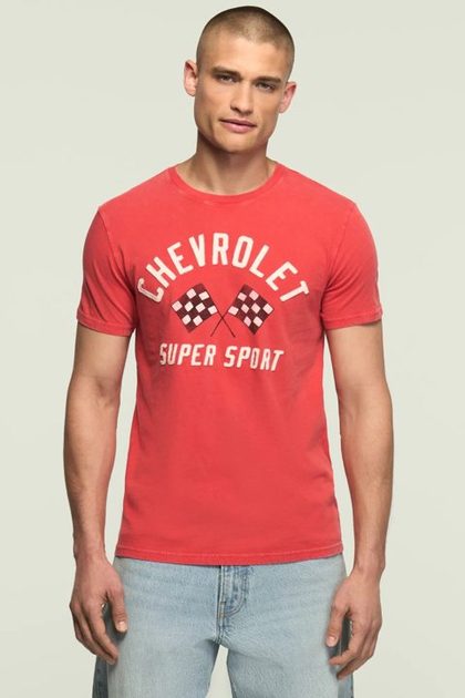 CHEVROLET SUPER SPORT TEE, TOMATO