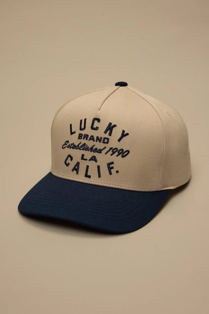 TWO TONED LUCKY LA BASEBALL, NAVY